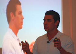 Speaking to a group of 150 on the 7 Secrets