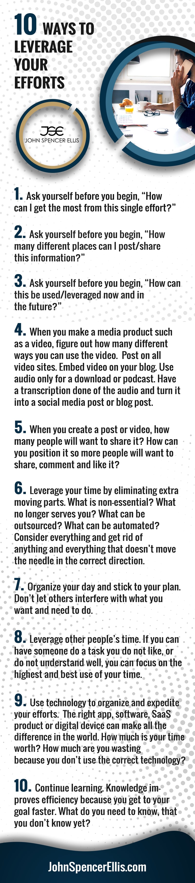 10 ways to leverage your efforts | JSE | Entrepreneurship