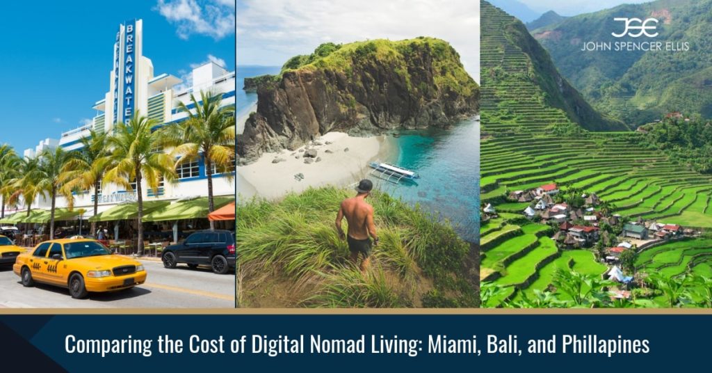 Cost of-Living-Digital-Nomad-Living-Miami-Bali-Phillapines