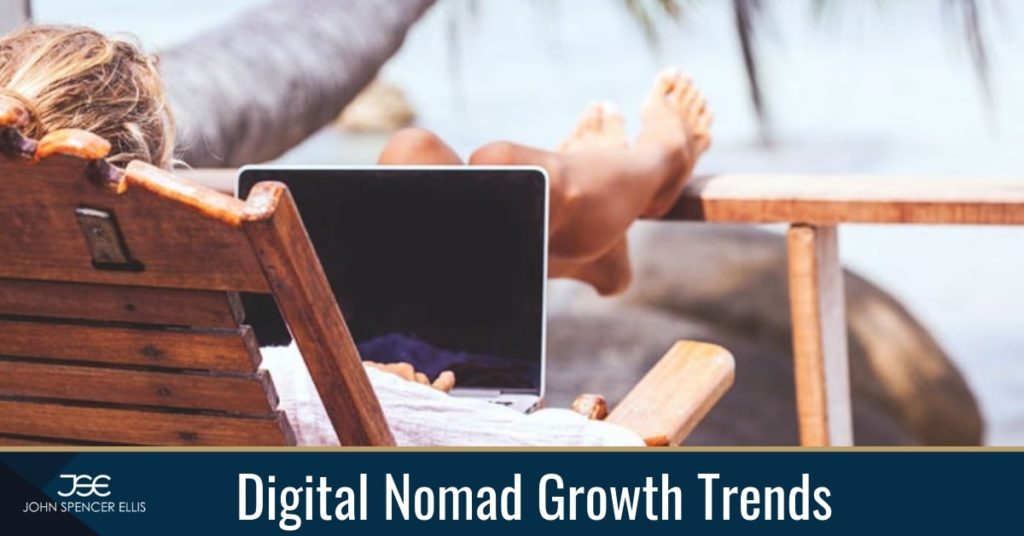 There are 4.8 million independent workers who classify themselves as digital nomads and there are other 17 million who aspire to be remote workers.