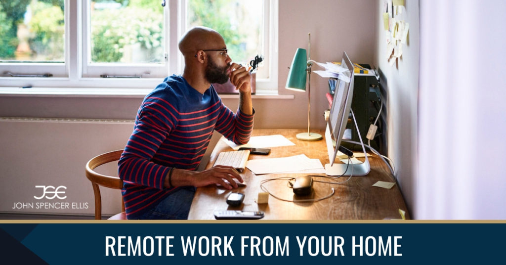 working remotely from home meaning