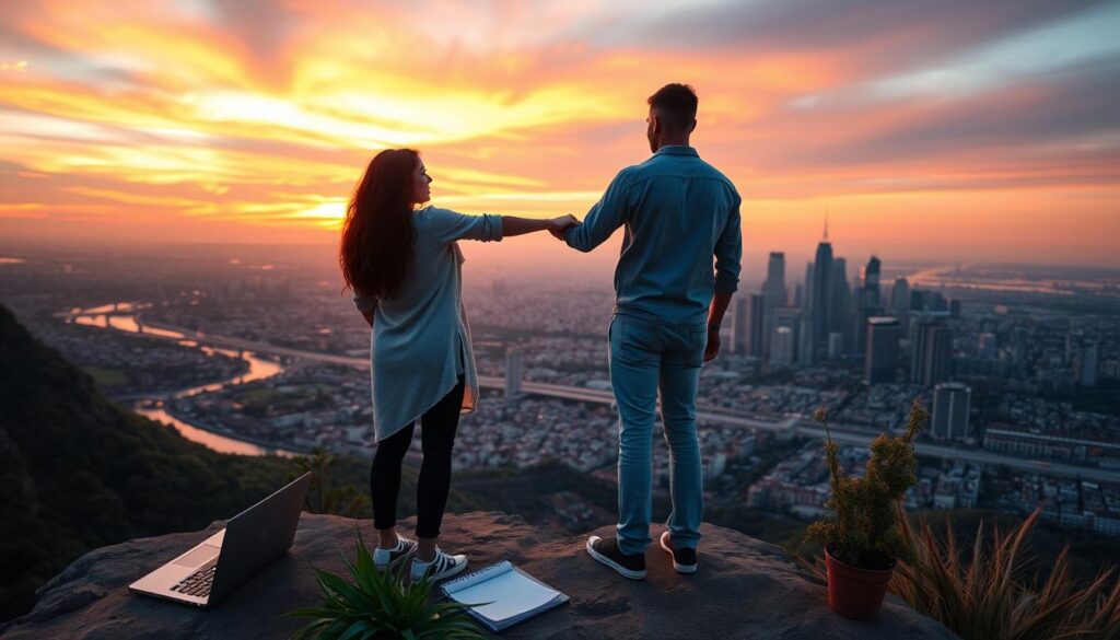 couples quit rat race together