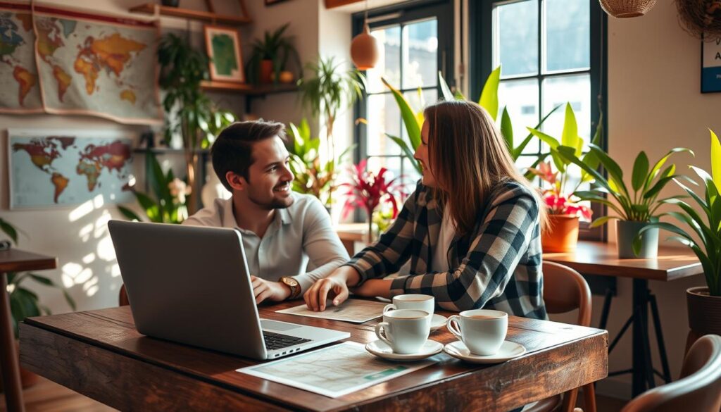 digital nomad couple