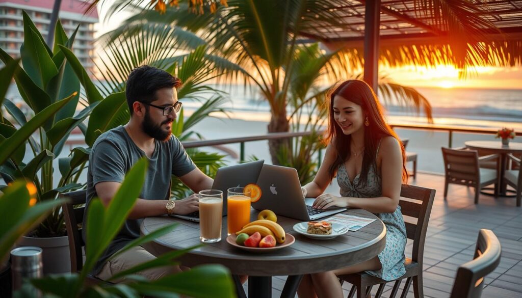 digital nomad couples