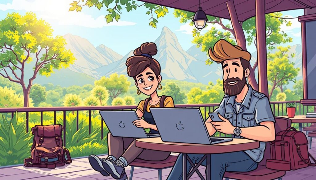 digital nomad couples