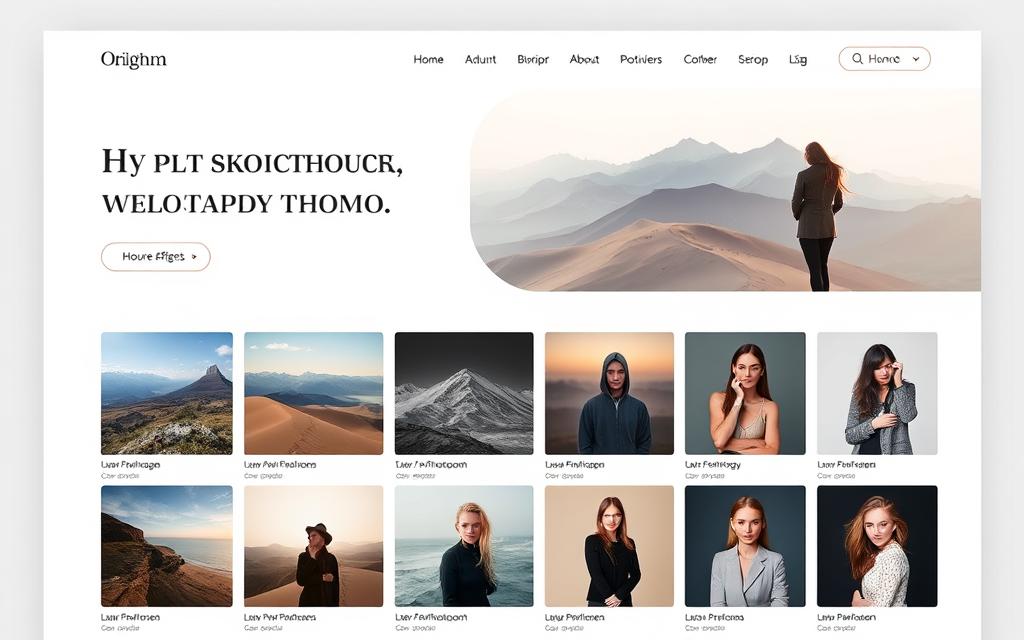 professional photography website