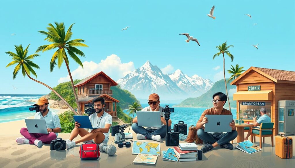 YouTubers as digital nomads