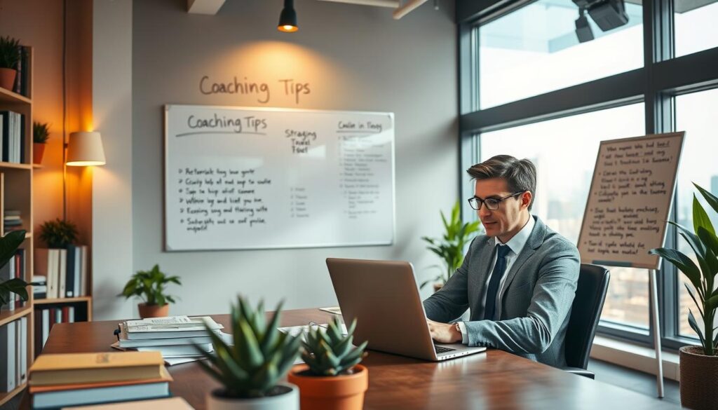 Online coaching from corporate career