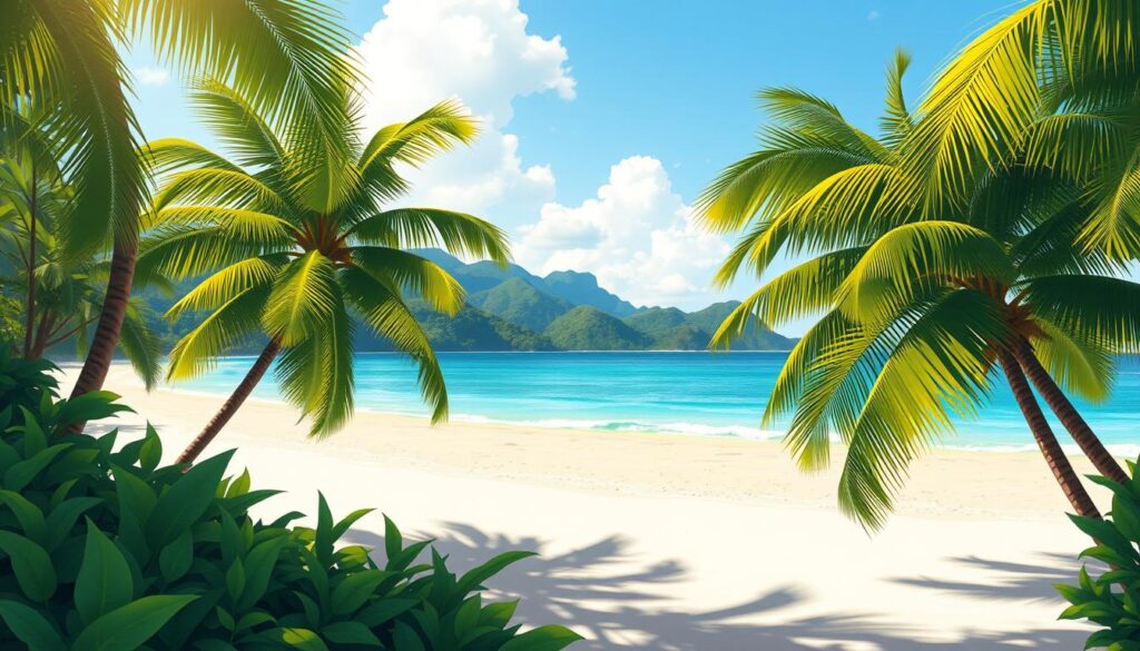 Tropical paradise appeal