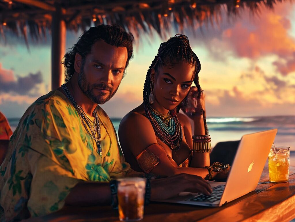 How can a couple leave the corporate world for a lifestyle as a digital nomad and work online