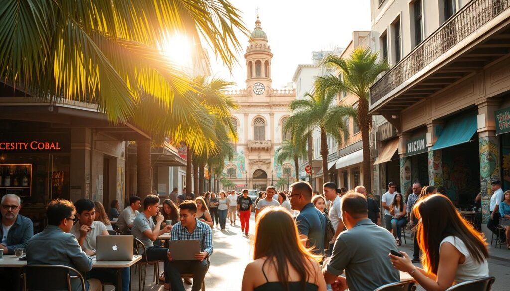 Medellín digital nomads enjoying vibrant communities