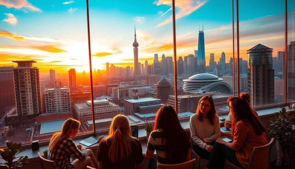 Vibrant digital nomad community