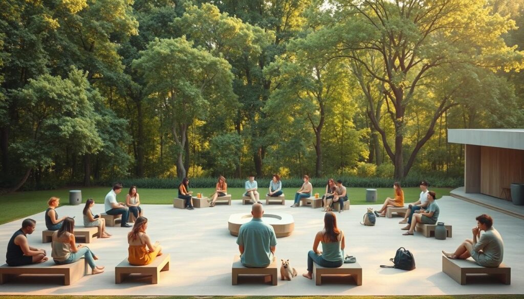 eco-minimalist community gathering eco-minimalist community gathering