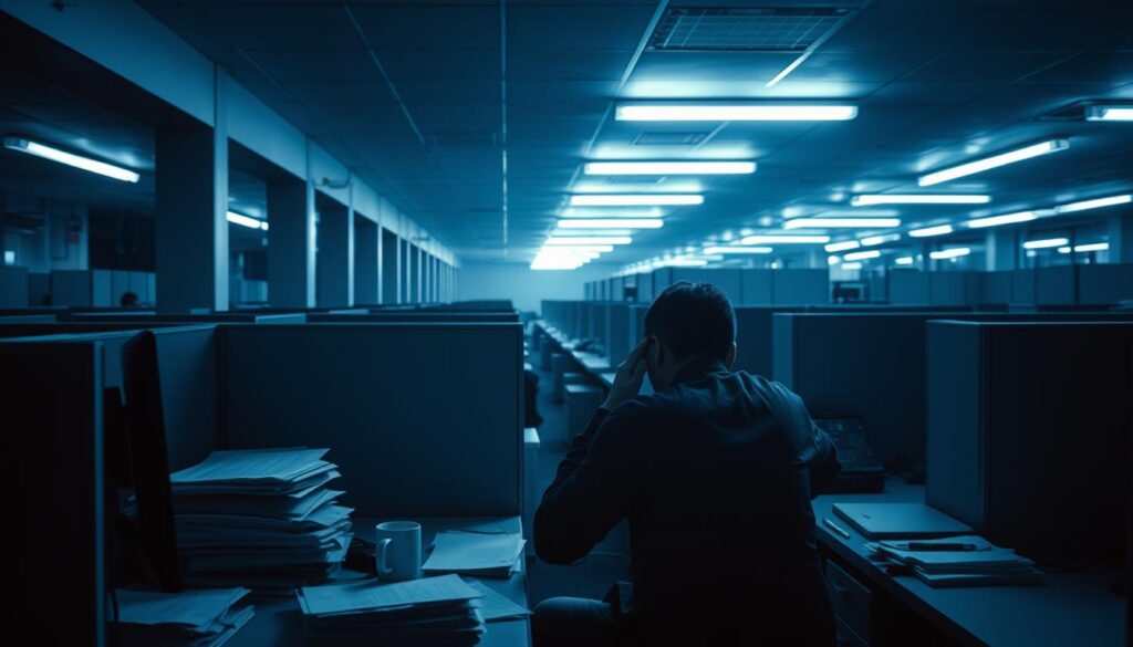 workplace stress in cubicle life