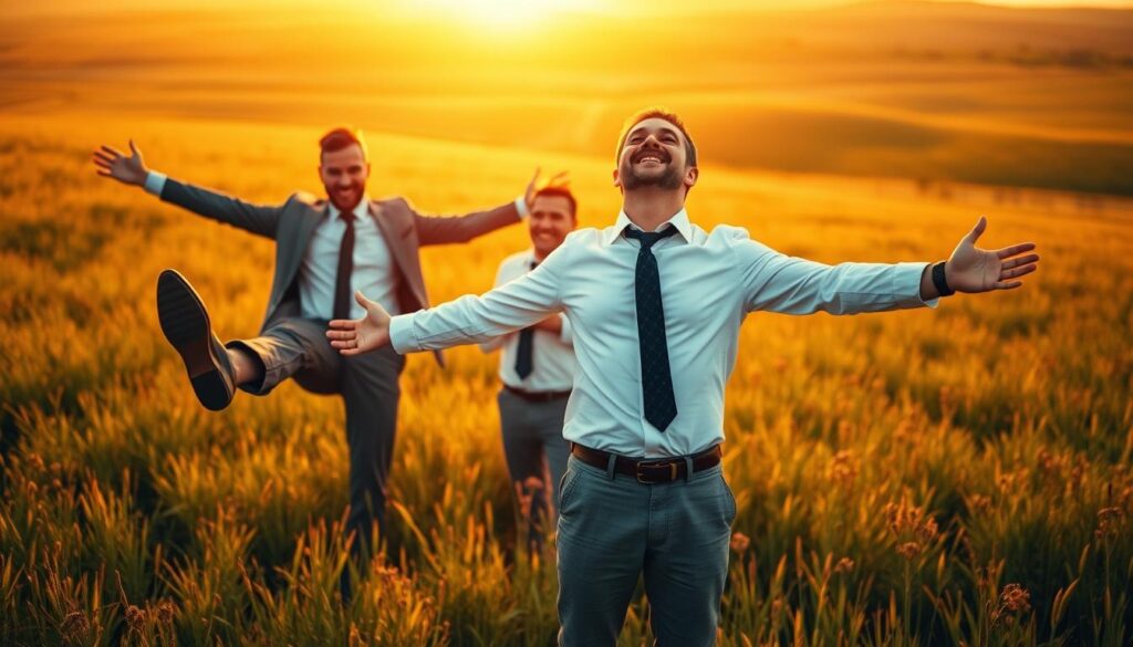 escape corporate rat race men