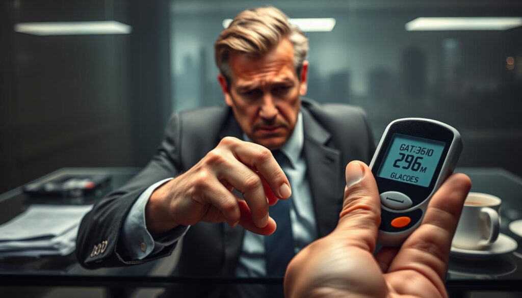 corporate stress and blood sugar levels