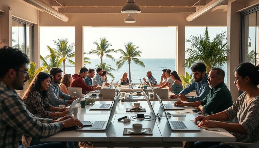 global remote work communities