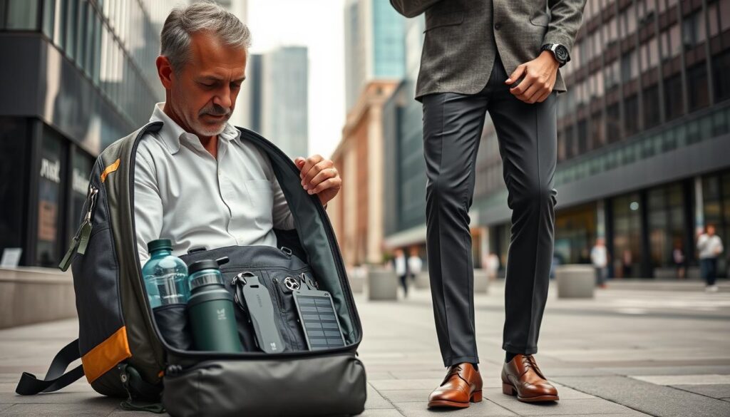 older men business travel